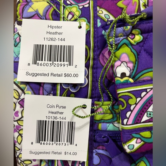 NWT Vera Bradley Heather Hipster Crossbody & Coin Purse Set - Picture 4 of 4